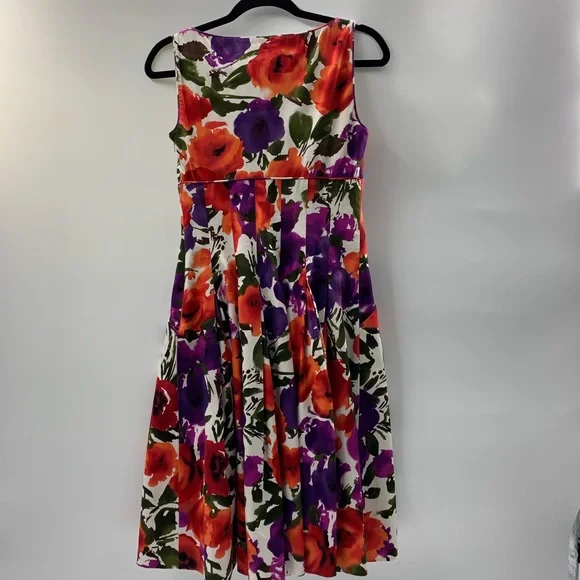 Ralph Lauren Sleeveless Floral Dress Size 2 - Picture 2 of 7
